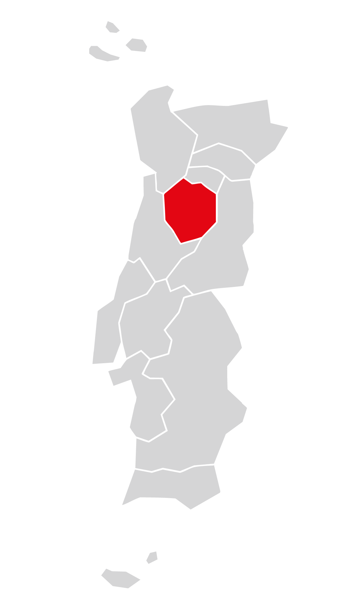 Mapa da região