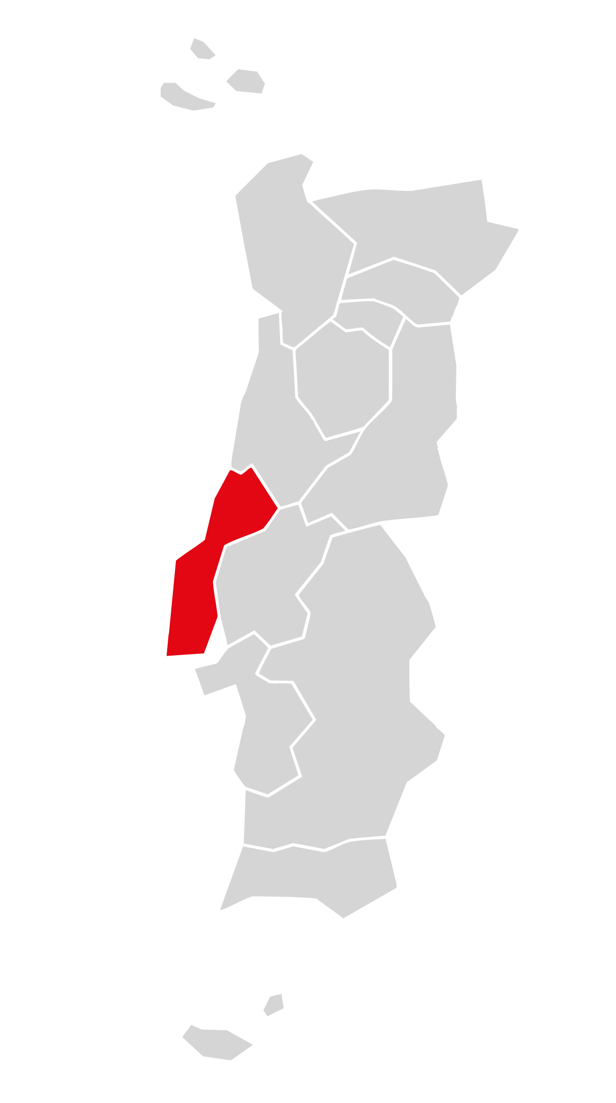 Mapa da região